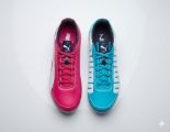 صورة حذاء رجالي شوز احمر * شوز ازرق سماوي (puma)