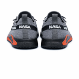 صورة حذاء  رصاصي 2 خط اسود و اورانج (NASA)