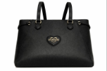 صورة حقيبة إيطالية سوداء للنساء (LOVE MOSCHINO)