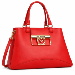 صورة حقيبة إيطالية حمراء للنساء (LOVE MOSCHINO)