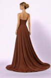 صورة فستان بني ناعم بحمالات رفيعة(Guess)