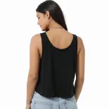صورة تيشيرت كروب أسود بطبعة خضراء فسفورية (IN SIDE)