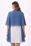 صورة شال أزرق كاجوال أنيق (in side)