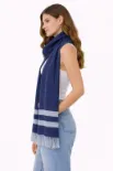 صورة شال كحلي مخطط أنيق (in side)