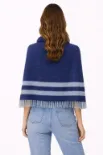 صورة شال كحلي مخطط أنيق (in side)