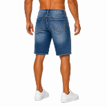 صورة Classic Faded Blue Denim Shorts (INSIDE)