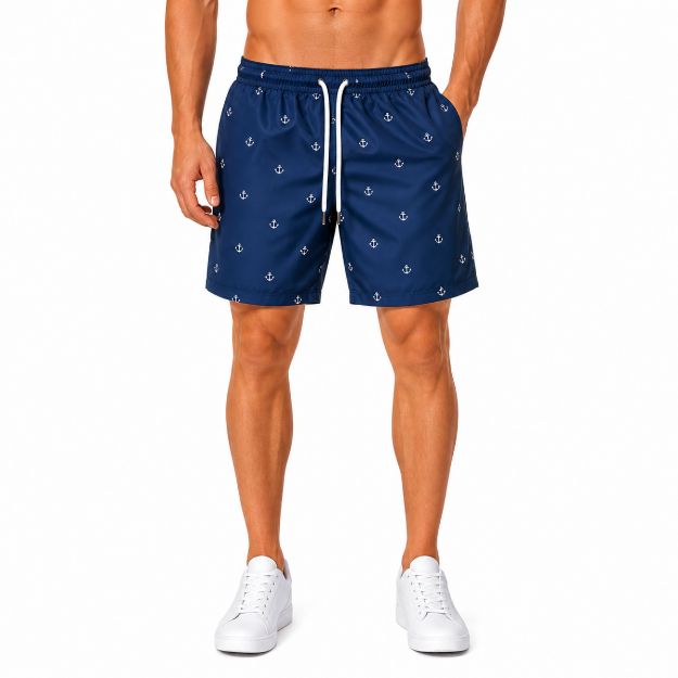 صورة Navy Anchor Swim Shorts(INSIDE)