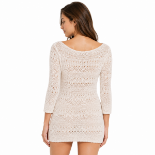 صورة Camel Brown Draped Wrap Blazer Mini Dress(GUESS)