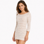 صورة Camel Brown Draped Wrap Blazer Mini Dress(GUESS)